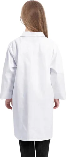 Vista 2 de Abrigo de laboratorio para niña Abrigo de médico unisex para niños, abrigo de veterinario para niños, disfraz de médico para niñas y niños