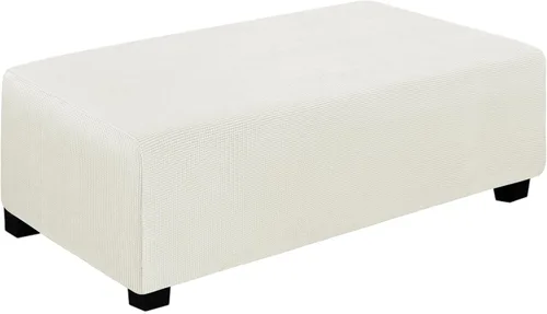 Vista 105 de Easy-Going Funda Elástica para Otomana Taburete de Almacenamiento Plegable Protector de Muebles Funda Rectangular Suave con Parte Inferior Elástica