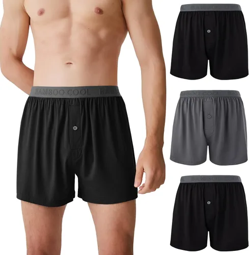 Vista 14 de BAMBOO COOL Men's Boxer Shorts, Soft Breathable Loose Underwear Multipack