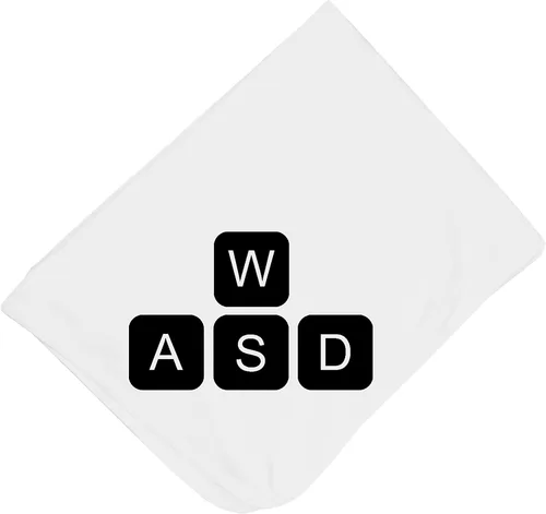 Vista 34 de Learning To Walk WASD - Gaming Baby Onesie - Hat - Blanket - Bib Package Combinations