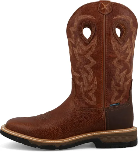 Vista 4 de Twisted X Botas de trabajo occidentales con puntera suave para hombre de 12 pulgadas
