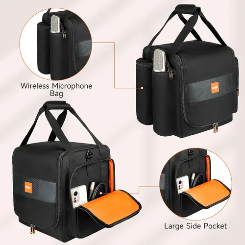 Vista 5 de Funda de transporte para viaje compatible con JBL Partybox Encore Essential