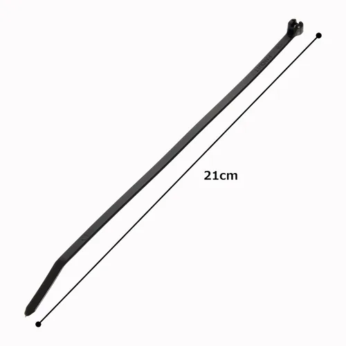 Vista 3 de Panduit BT2I-C0 - Sujetacables con púas superiores cúpula, nailon resistente a la intemperie 6.6, sección transversal intermedia, punta curva