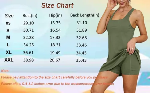 Vista 7 de Aurgelmir Vestidos de ejercicio 2 en 1 para mujer con pantalones cortos incorporados, para entrenamiento, atlético, golf, tenis, vestido activo