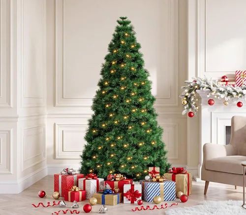 Vista 12 de Christmas Tree, 7.5FT Artificial Xmas Pine Tree for Holiday Décor, Green
