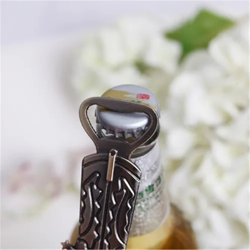 Vista 3 de Abridores de botellas para botas de vaquero con embalaje exquisito, 12 piezas de abridor de botellas de botas, accesorios de cerveza, abridores