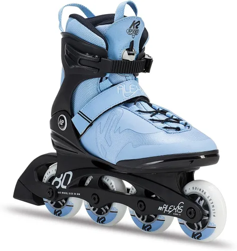 Vista 2 de K2 Skate Patín en línea Alexis Pro para mujer, azul y negro