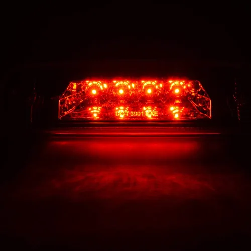 Vista 6 de CHEDA Tercera luz de freno 3D, compatible con Jeep Cherokee 1997-2001, lente cromada, carcasa LED, lámpara de carga trasera, barra trasera
