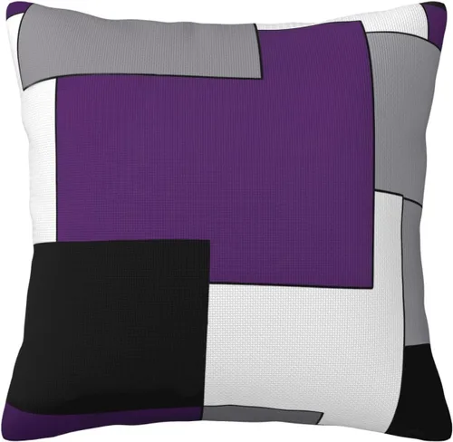 Vista 10 de Fundas de almohada de 18 x 18 pulgadas, diseño geométrico de remolinos en espiral, fundas de cojín con rayas abstractas de rayas geométricas a
