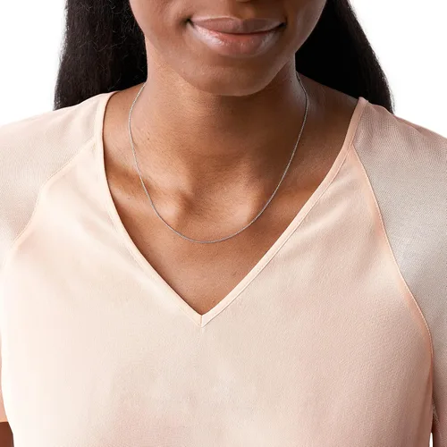 Vista 4 de Collar de cadena con diseño de corazón fósil