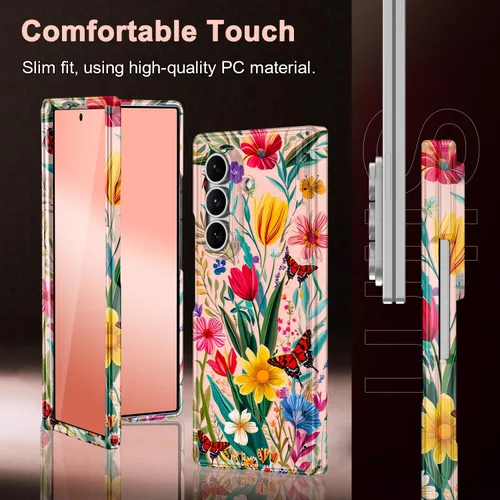 Vista 7 de Hekodonk Funda para Galaxy Z Fold 6, compatible con MagSafe, protector de pantalla integrado, protección de bisagra, magnética, delgada, a prueba