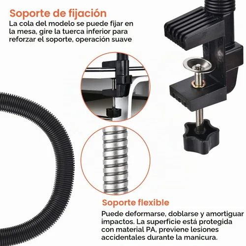 Vista 3 de MEKK - Mano de práctica con puntas, mano de práctica flexible para uñas acrílicas