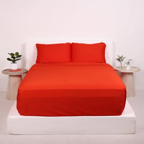 Vista 19 de THE LAD COLLECTIVE Juego de ropa de cama 2.0 – Juego de sábanas y fundas de almohada de 4 piezas, mezcla de algodón personalizada, suave, cómodo