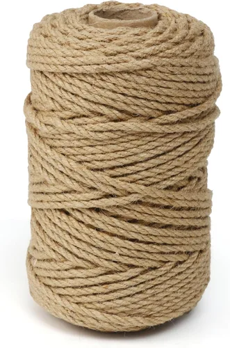 Vista 10 de Natural Jute Twine,656 Feet 3mm Hemp Twine Rope for Gift Wrapping Craft Plant Garden Christmas Handmade Arts Decoration Packing String Home Decor