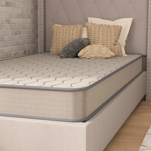 Vista 5 de Flash Furniture Capri Comfort Sleep - Colchón híbrido de resortes interiores y espuma de 6 pulgadas en una caja, colchón híbrido de resortes