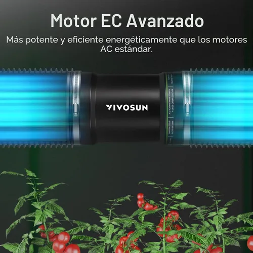 Vista 4 de VIVOSUN Ventilador en línea P4 de 4" y control de velocidad 130 CFM