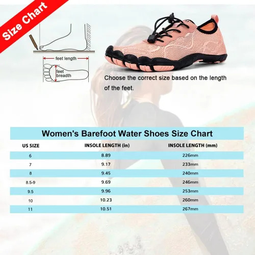 Vista 6 de HIITAVE - Zapatos de agua minimalistas para mujer de secado rápido para hacer natación bucear surfear hacer deportes acuáticos ir a la piscina a
