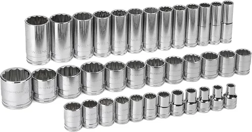 Vista 3 de GEARWRENCH Juego de llaves estándar y profundas de 6 puntos, SAE - 80729 de 27 piezas
