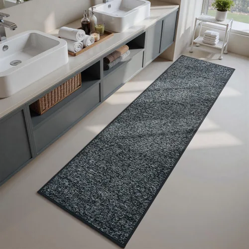 Vista 15 de PADOOR Tapetes de baño finos, trenzados para baño, tapetes de baño con parte trasera de goma antideslizante, lavables a máquina y de secado rápido