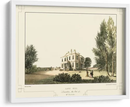 Vista 9 de Canvas Lab Lancashire Castles VI by C.J. Greenwood 15 x 11 in Fine Art Framed Print, Frame Color: Black, With Mat Architecture, Scenery