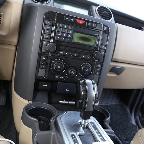 Vista 6 de YIWANG Cubierta de la cabeza de la palanca de cambios central de automóvil para Land Rover Freelander 2 2007-2015, Discovery 3 4 LR3 LR4 2004-2012