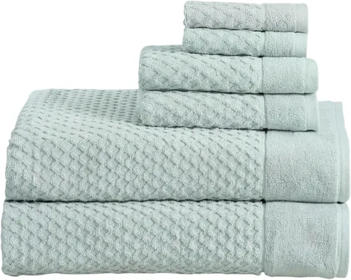 Vista 89 de Great Bay Home - Toallas de mano 100% algodón blanco, 6 toallas de baño suaves para manos, altamente absorbentes y de secado rápido, colección 01