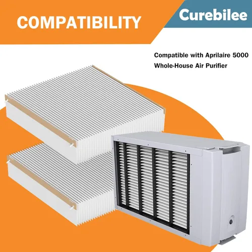 Vista 4 de 501 Filtro de repuesto para horno compatible con el purificador de aire AprilAire 5000 para toda la casa, 16 x 25 x 6 MERV 15, aire limpio y polvo