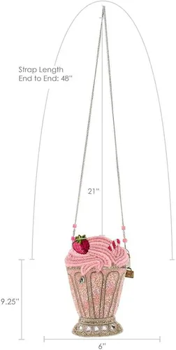 Vista 6 de Mary Frances Shake It Up Crossbody para mujer, rosa, talla única de EE. UU, Rosado