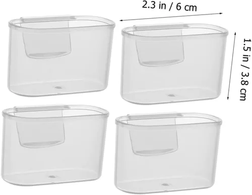 Vista 3 de Caja de puerta lateral para refrigerador, 20 unidades, contenedores para puerta lateral, mini accesorios para refrigerador, soporte