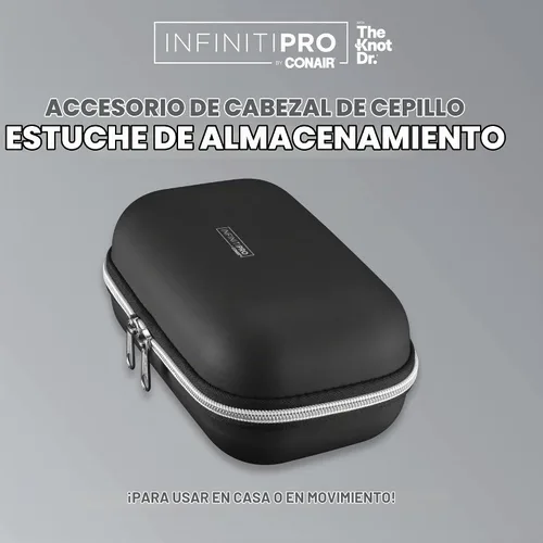 Vista 2 de INFINITIPRO BY CONAIR Estuche de almacenamiento para cabezal de cepillo, Compatible con cepillos secadores INFINITIPRO by Conair The Knot Dr