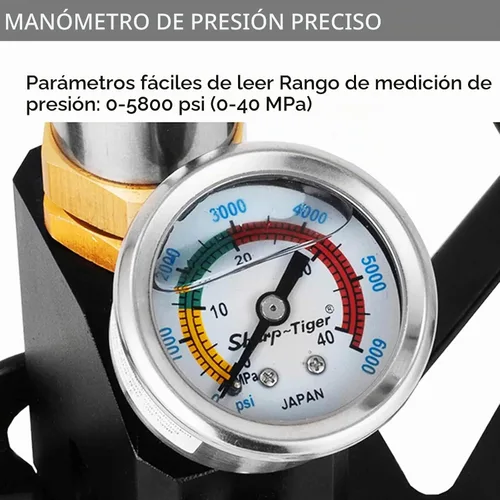 Vista 5 de 30Mpa 4500Psi 4 Stage PCP Hand Pump Air Compressor High-Pressure Drive HPA Air Tank for Hunting Air Rifles