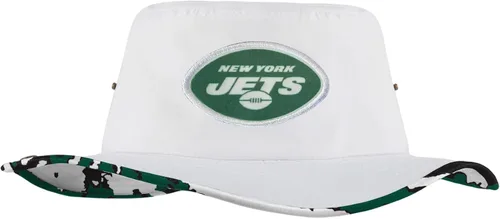 Vista 45 de FOCO - Sombrero deportivo para mujer, con logotipo de equipo de la NFL, para exteriores, para el sol Blanco híbrido