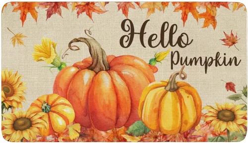 Vista 7 de Tapete de bienvenida para puerta de Halloween, divertido esqueleto para decoración del hogar, antideslizante, para interiores y exteriores, 17 x 30