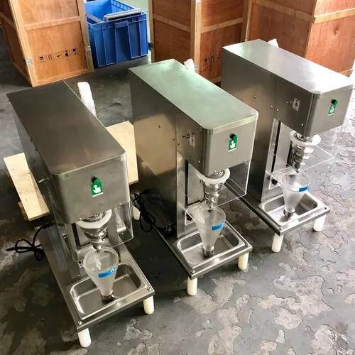 Vista 5 de Kolice máquina de mezcla comercial del helado del batido, máquina mezcladora del helado del helado, licuadora congelada del helado del helado