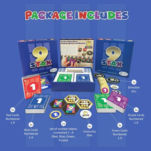 Vista 2 de Juego de cartas – Juego de cartas familiar – Diversión para niños, adolescentes y adultos – Ideal para 2 – 4 jugadores – para noche de juegos, noche