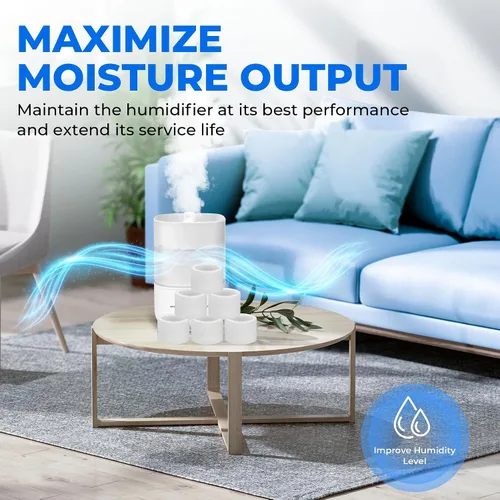 Vista 6 de Paquete de 30 filtros de repuesto para humidificador de llenado superior para humidificadores LEVOIT Classic160, Dual150, Dual200S, Classic300(S)