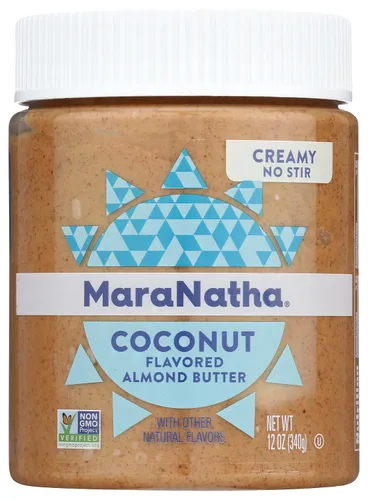 Vista 13 de MaraNatha Mantequilla cremosa de almendras de vainilla tostada, sin revuelta, tarro de 12 onzas