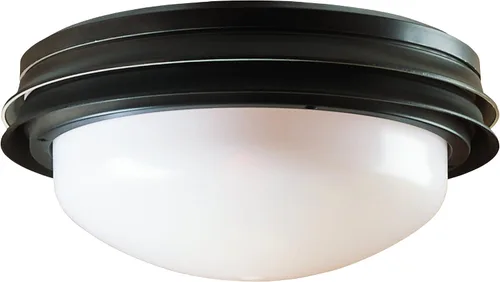 Vista 2 de Hunter Fan Company - Juego de luz de bajo perfil Marine II de Hunter Fan Company Outdoor Marine II Low Profile Globe, Replacement Light Fixture