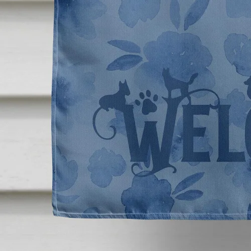 Vista 4 de Caroline's Treasures CK6226CHF Border Collie - Bandera de bienvenida para casa de porche grande, poste decorativo para exteriores, para colgar