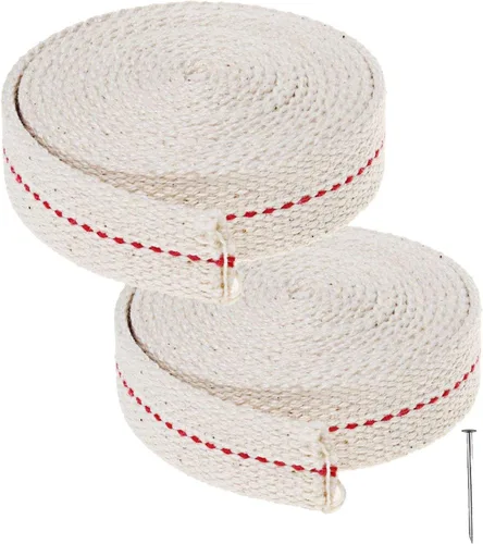 Vista 7 de Mechas para lámpara de aceite de 13 pies/2 rollos de algodón, mecha de 1/2 pulgada de repuesto para linternas de aceite para lámparas de aceite