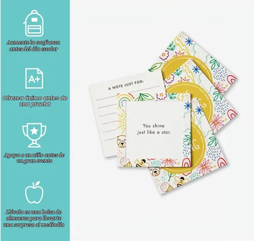 Vista 2 de Compendium ThoughtFulls para niños — Eres increíble — 30 tarjetas desplegables para compartir con niños, cada una con un mensaje inspirador Amarillo