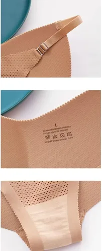 Vista 5 de Bragas con levantamiento de glúteos para mujer, ropa interior acolchada sin costuras, almohadillas para la cadera, moldeadoras para levantar