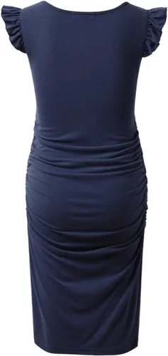 Vista 2 de Bhome Vestido de maternidad con manga voladora, vestidos casuales de verano para embarazo