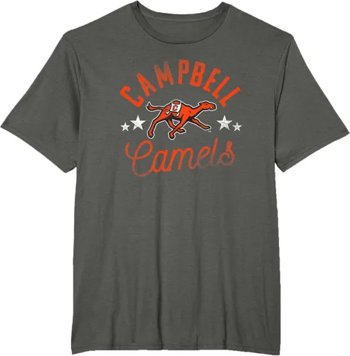 Vista 5 de Campbell University Camiseta con logotipo de Fighting Camels, Gris