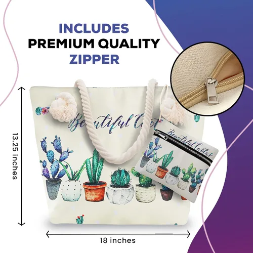 Vista 3 de Rave Envy Bolsas de playa Regalos para mujeres, bolsa de viaje de fin de semana, bolsa de mano para mujer