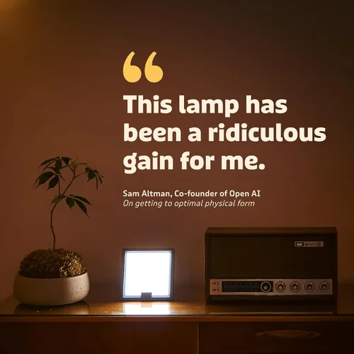 Vista 8 de Circadian Optics Lampu Lámpara de Escritorio de Terapia de Luz Brillante Como se Vio en Shark Tank Brillo Ultra Potente de 10,000 LUX