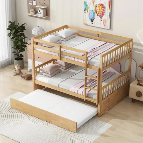 Vista 10 de Harper & Bright Designs Litera Queen con 2 cajones y cama nido extraíble