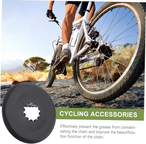 Vista 9 de 30 piezas cubierta de volante radios bicicleta radios bicicleta piñón rueda libre protector de radios carretera volante cubierta de protección