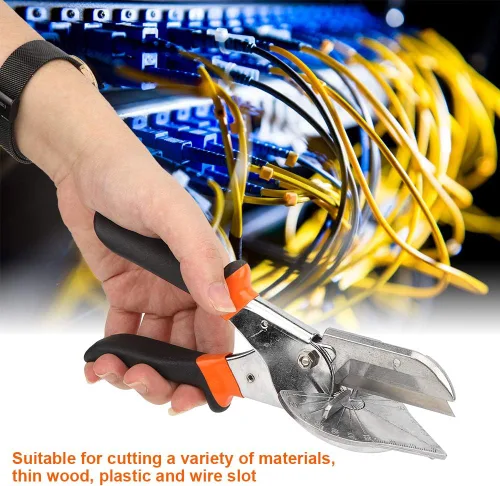 Vista 8 de Tijeras de inglete, mango antideslizante de 45 a 135 grados, herramienta de corte para madera suave, plástico, PVC, cortador de corte multiángulo