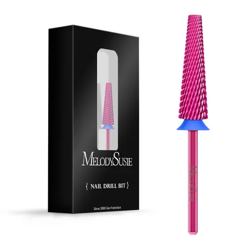 Vista 10 de MelodySusie Brocas de uñas súper largas 5 en 1, brocas de carburo de tungsteno de 3/32 pulgadas, adecuadas para manicura, pedicura, cutícula